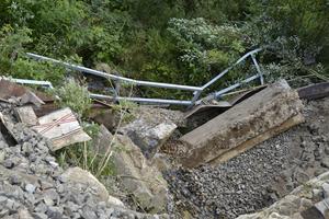 The collapsed bridge