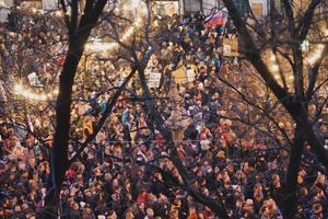 Estimated 65,000 people gathered at the SNP Square in Bratislava.