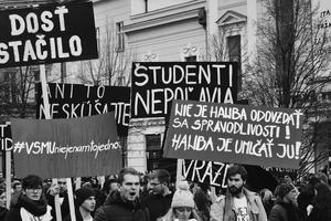 Bratislava For a Decent Slovakia protest March 16, 2018. 