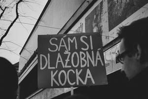 Bratislava For Decent Slovakia protest March 16, 2018. 