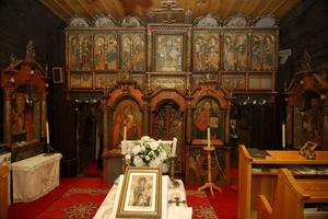 Interior of the Church of the Relics of St. Nicholas in Ruská Bystrá. 