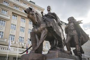 The statue of Maria Theresa