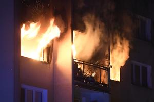 Fire followed the explosion in Obchodná Street in Košice on April 8 evening. 