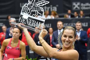 Dominika Cibulková won tournament in Linz on October 16.