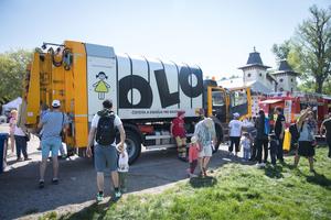 Bratislava City Days 2018, waste-collecting and disposing company showed its truck,