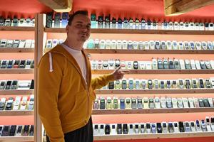 Štefan Polgári in his museum.
