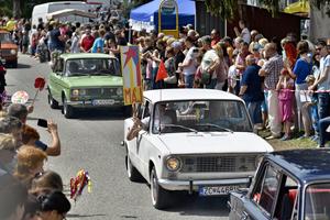 Vintage cars were part of May 1 celebrations