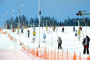Skiing in Strachan centre, Ždiar.