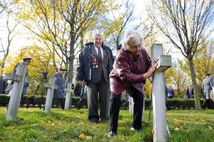 WWI veterans at the memorial event in the Petržalka-Kopčany military cemetery.