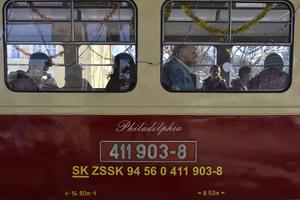 Epiphany train rides with Trenčín Electric Train