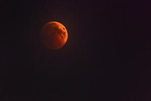Sky during the Moon eclipse July 27