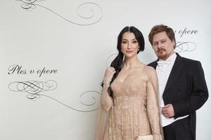 Opera Ball 2018 - actress Lucia Hablovičová and fashion designer Boris Hanečka