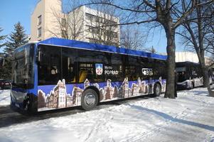 E-bus in Poprad, January 23
