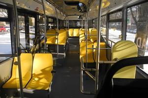 Interior of the Poprad e-bus
