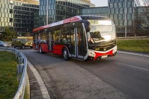 E-bus running in Bratislava