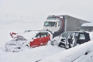 Mass road accident on the D1 highway