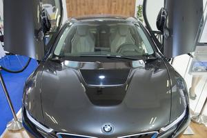 BMW i8 at 27th Motor Show Bratislava, April 26. 