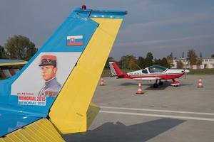 The planes after landing at M.R. Štefánik airport in Bratislava, October 7.