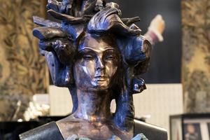 The bust of Lucia Popp in Vienna State Opera. 