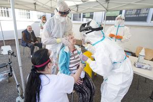 The testing of seniors started in Bratislava Ružinov.