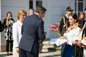 Slovak President Zuzana Čaputová and her Slovenian counterpart Borut Pahor met in Bratislava on July 22, 2020.