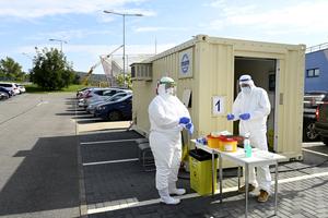 New large-capacity mobile sampling site opened in Trenčín.