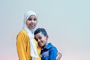 Khadra Abdile with her son Hamza