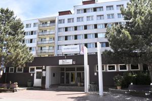 Біженці в готелі Академія в Кошицях