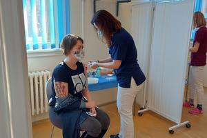 Vaccination of teachers in Košice. 