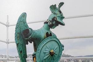The sculpture of St Michael the Archangel