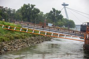 The low water level in Bratislava.