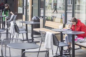 Restaurant terraces in Bratislava