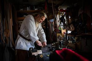 Leatherworker Ondrej Sabela.