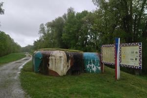 Bunkers along the Austrian border were built to protect Czechoslovakia from Hitler.