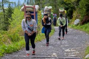 Both men and women took part in the challenge.
