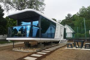 A capsule cabin in Veľaty, eastern Slovakia.