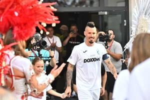 Na snímke futbalista Marek Hamšík pred rozlúčkovým futbalovým zápasom v Bratislave 5. júla 2025.