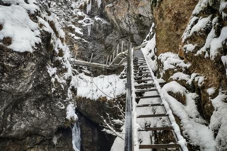 The bridges and platforms were covered in ice and snow as well.