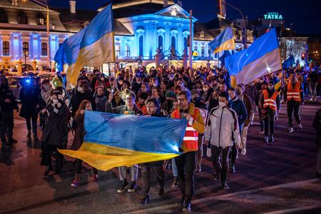 24 лютого 2022 р. Братиславський Марш свічок за мир в Україні.