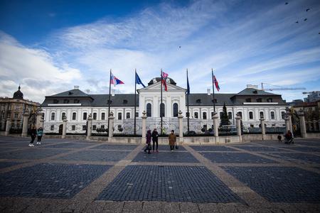 The Presidential Palace in Bratislava.
