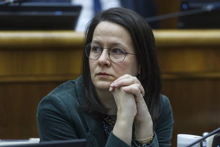 На фото депутатка Національної ради Словацької Республіки (НР СР) Зузана Штевулова ("Прогресивна Словаччина")