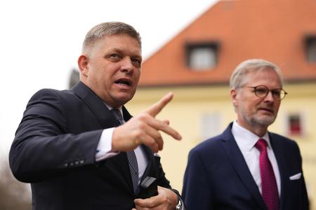 PM Robert Fico with Czech PM Petr Fiala.