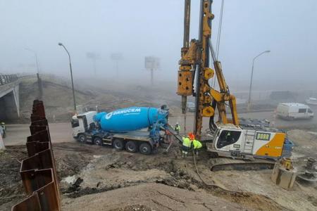 Construction works on the D1/D4 junction enter new phase. 
