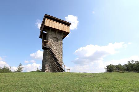 The guard tower near the town of Krupina that was used to warn locals of an Ottoman attack.