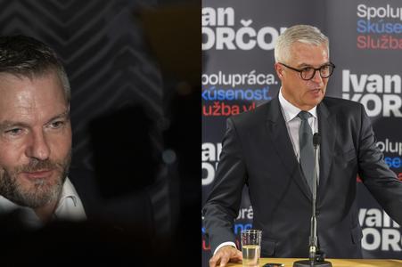 Peter Pellegrini (L) and Ivan Korčok (R).