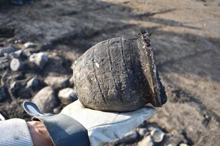 A mediaeval pot.