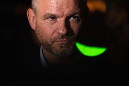President-elect Peter Pellegrini during election night on April 6, 2024.