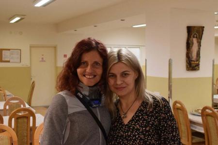  Словацька журналістка Яна Чавойська (ліворуч) та Тетяна Марко з Рівного.