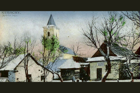 Postcard from early 1920s of Kubachy.