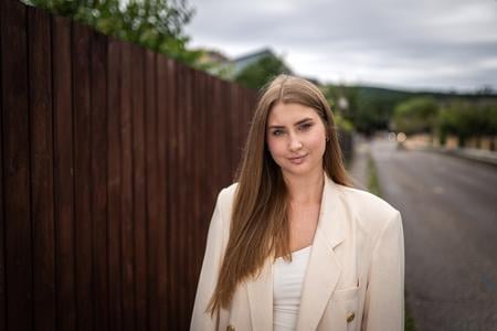 On Telegram, she helps Ukrainians. In Bratislava, she stands with protesting Slovaks